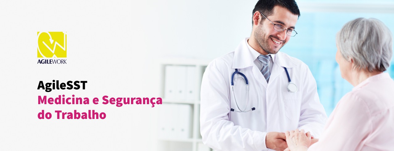 Interface do software AgileSST - Medicina e Segurança do Trabalho